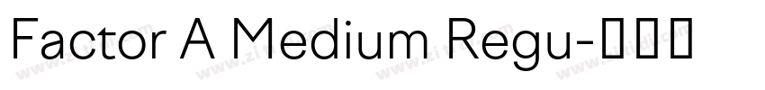 Factor A Medium Regu字体转换